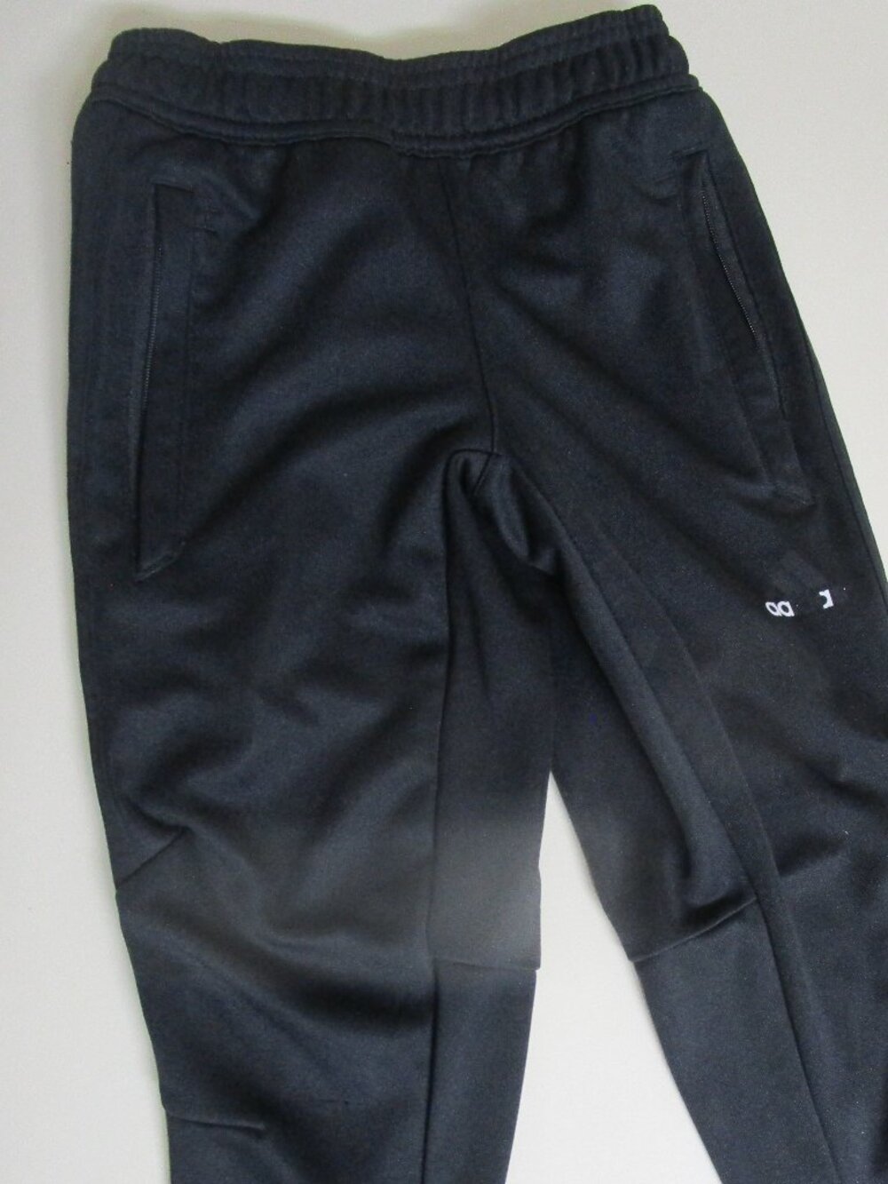 EUC Adidas Climacool boys track pants black on black size XS 7-8 sports soccer